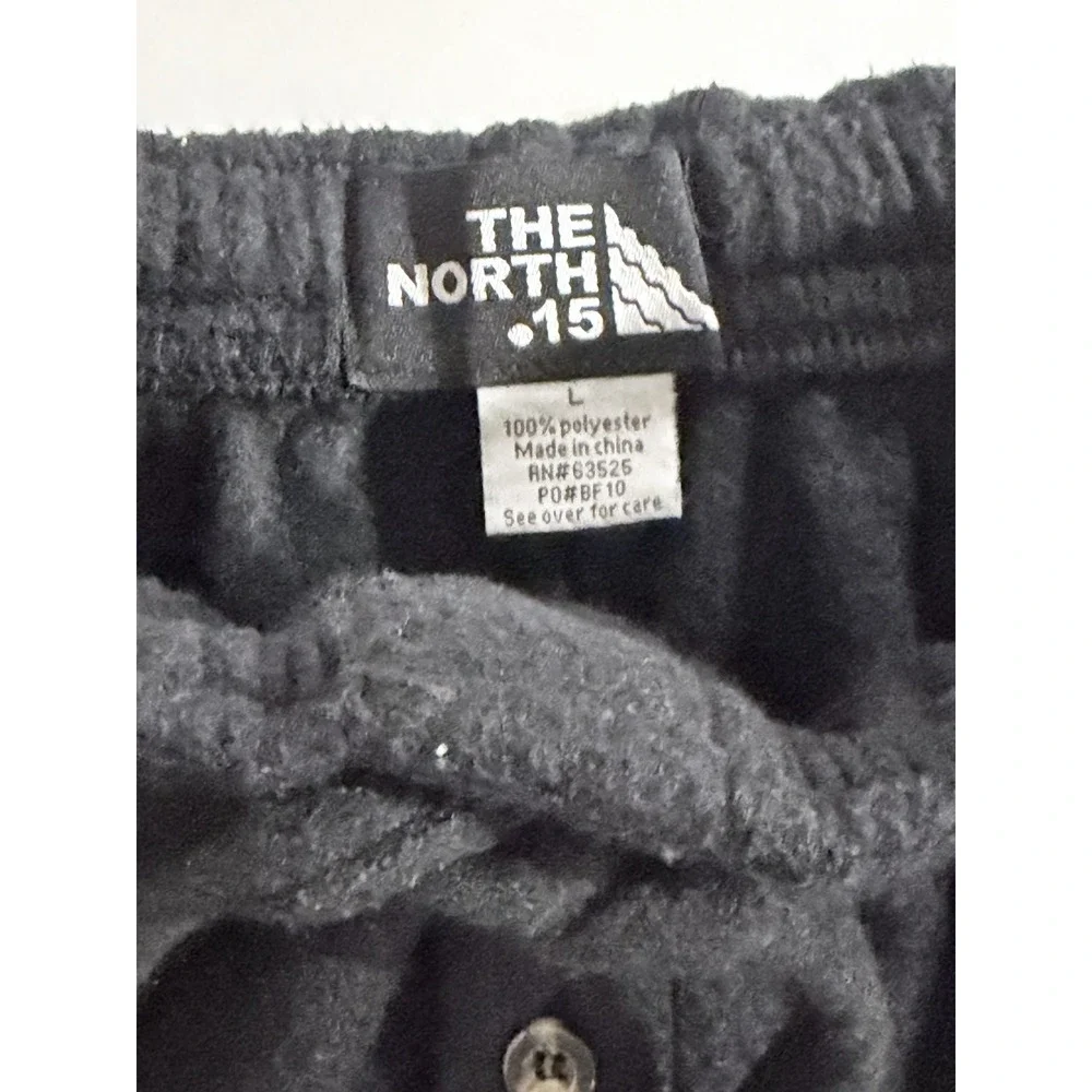 North 15 Fleece Sweatpants Mens Teen L Black Fuzzy Lounge North‎ Star